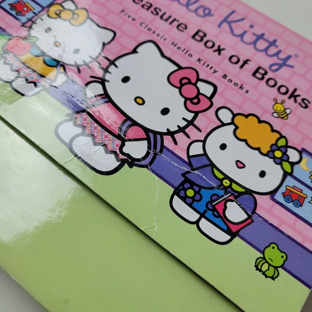 Hello Kitty A Treasure Box of Books 5 Book Set Sanrio 2008 Hardcover Stickers